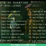 best fnaf quiz 100 questions
