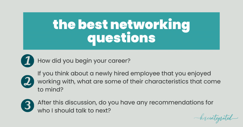 Best networking questions for students